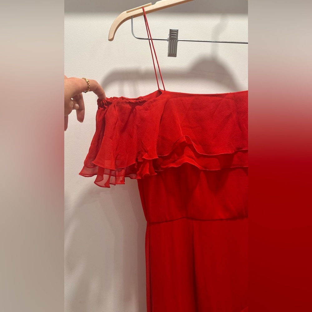 Alice & Olivia Red Ruffle Maxi - WORN ONCE!! - Picture 4 of 6